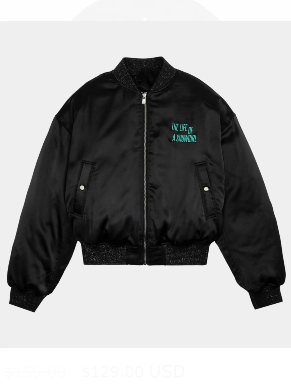 TAYLOR SWIFT,GOT A WI$HLI$T BOMBER JACKET (Black)